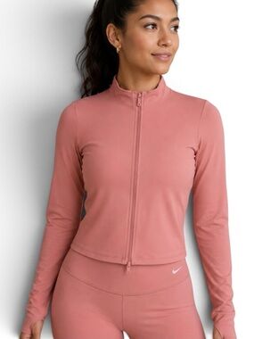 NIKE Zenvy Dri Fit Long Sleeve Full Zip Top Canyon Size XXL NEW